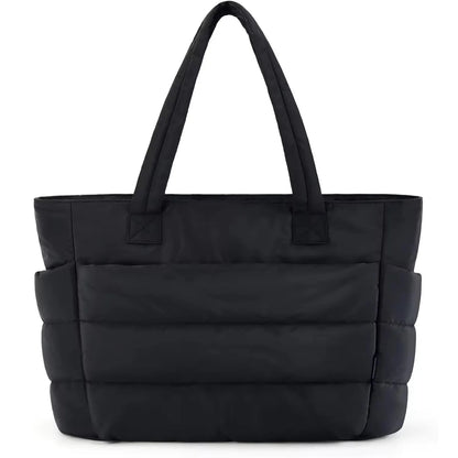 lightweight puffy tote bag