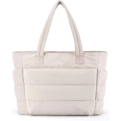 lightweight puffy tote bag
