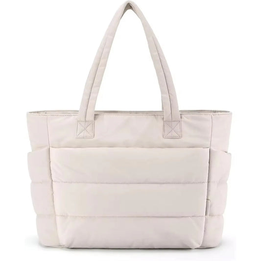 lightweight puffy tote bag